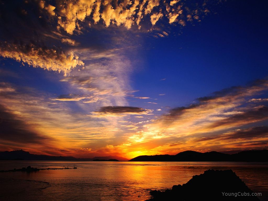 Mackerel Sky Over Parati Bay, Brazil